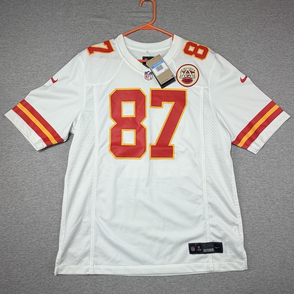 Kansas City Chiefs #87 Travis Kelce Nike Jersey Men's M‎ White NFL Football NWT